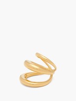Thumbnail for your product : Charlotte Chesnais Echo Triple-band 18kt Gold-vermeil Ring - Gold