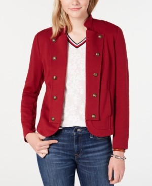 tommy hilfiger jacket womens red