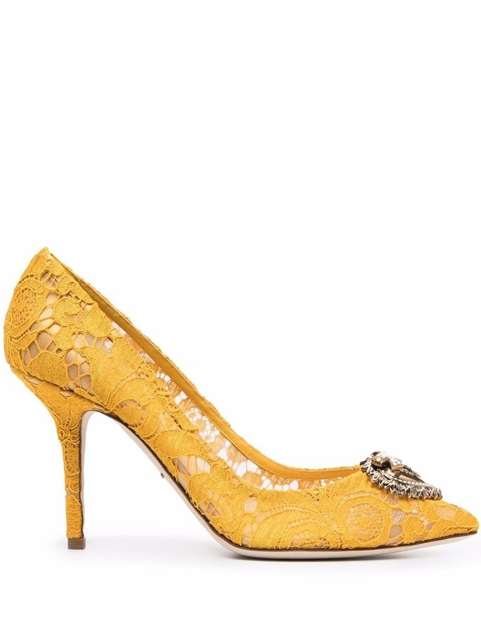 Dolce & Gabbana Yellow Women's Shoes | Shop the world's largest collection  of fashion | ShopStyle