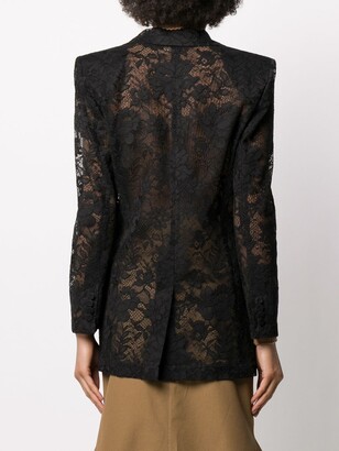 Givenchy Double-Breasted Jacket In Lace