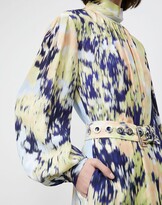 Thumbnail for your product : Lafayette 148 New York Petite Giana Dress In Autumn Haze Print Fluid Viscose Crepe