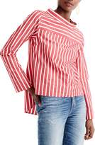 Thumbnail for your product : J.Crew Funnel Neck Stripe Shirt