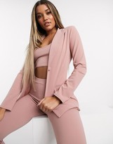 Thumbnail for your product : ASOS DESIGN jersey single breasted suit blazer
