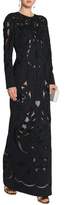 Thumbnail for your product : Temperley London Embroidered Neoprene And Point D'espirit Gown