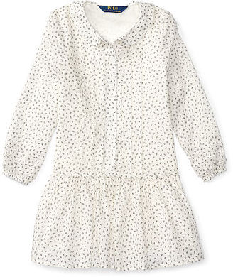 Ralph Lauren Pintucked Cotton Dress