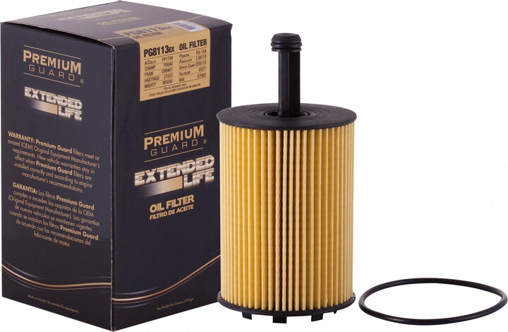 Premium Guard Extended Life Oil Filter up to 10k Miles PG8113EX | Fits 2009-2016 Volkswagen Jetta, 2010-2014 Golf, 2006-2009 EuroVan, 2013-2014 Beetle, 2006-2010 Passat, 2010-2013 Audi A3