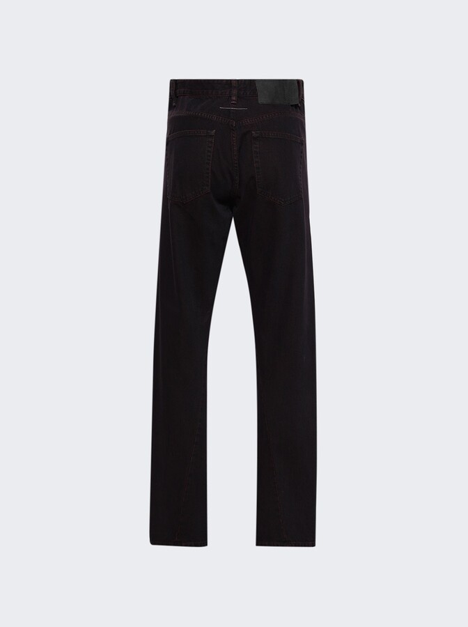 MM6 MAISON MARGIELA 5 Pocket Pants Burgundy