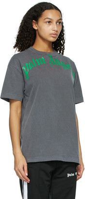Palm Angels Black & Green Vintage T-Shirt