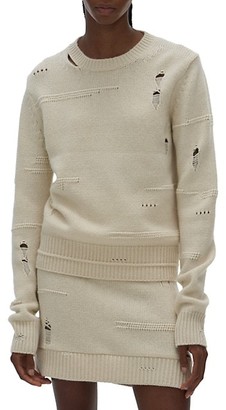 Helmut Lang Distressed Crewneck Sweater