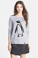 Thumbnail for your product : Kensie 'Penguin' Screenprint Sweatshirt (Online Only)