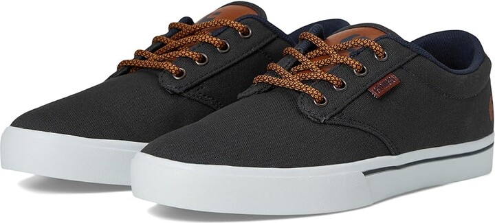 Etnies Jameson 2 Eco Men's Skate Shoes (Vegan) Navy/Tan/White : 5 D - Medium Canvas