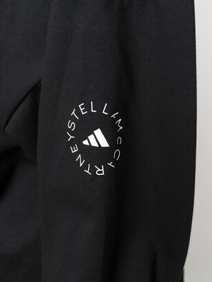 adidas by Stella McCartney Logo-Print Panelled Sweatshirt