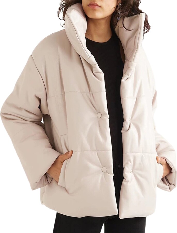 Beige Winter Coat | ShopStyle