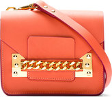 Thumbnail for your product : Sophie Hulme Coral Leather Chain Mini Envelope Bag