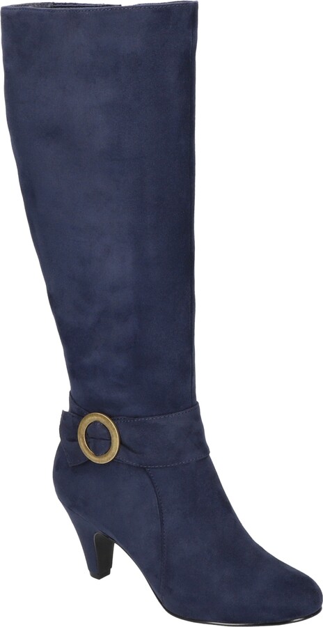 Navy Knee High Womens Boot ShopStyle