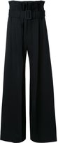Thumbnail for your product : Yang Li high-waisted trousers - women - Cotton/Virgin Wool - 40
