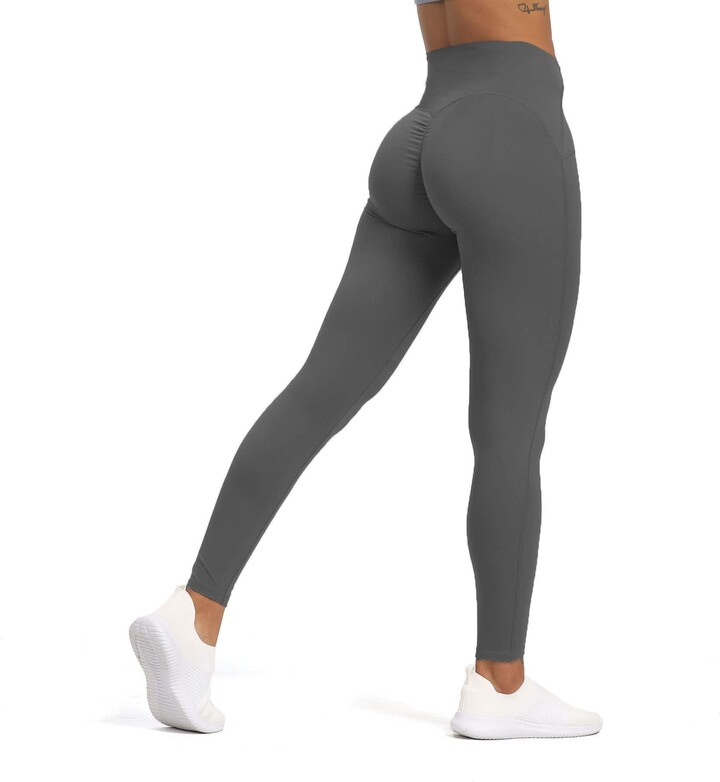  Women Scrunch Butt Lifting Leggings Seamless High Waisted Workout  Yoga Pants Gym Booty Tights