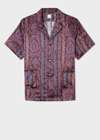 Thumbnail for your product : Paul Smith Men's Purple Paisley Print Silk Short-Sleeve Pyjamas