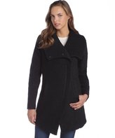 Thumbnail for your product : Dawn Levy DL2 by black textured wool blend shawl collar 'Adelaide' coat