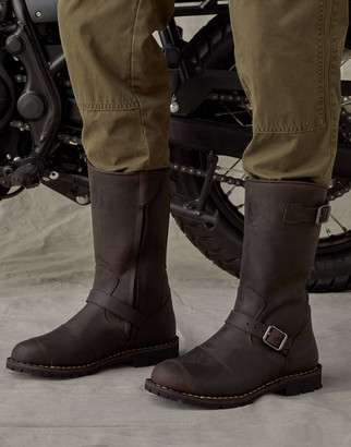 Belstaff Endurance Leather Motorcycle Boots - ShopStyle