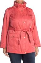 Thumbnail for your product : Ellen Tracy Plus Size Women's Short Techno Trench Coat