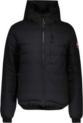 canada goose lodge hooded jacket black