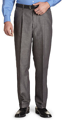Oak Hill Waist-Relaxer Pleated Linen Suit Pants Casual Male XL