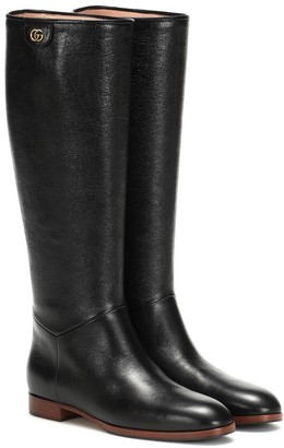Gucci Rebelle knee-high boots - ShopStyle