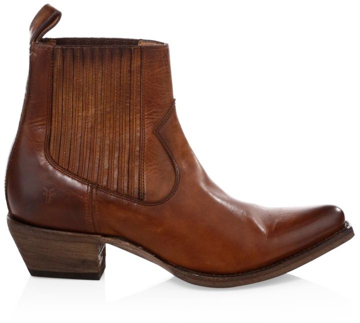 frye leather ankle boots