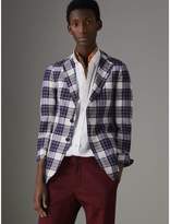 Thumbnail for your product : Burberry Soho Fit Check Ramie Cotton Tailored Jacket