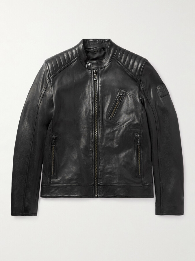 Mens Leather Racer | ShopStyle