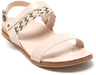 UGG Kids' Jayna Metallic Braided Strap Flat Sandals