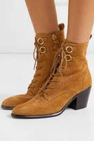 Thumbnail for your product : Diane von Furstenberg Dakota Lace-up Suede Ankle Boots