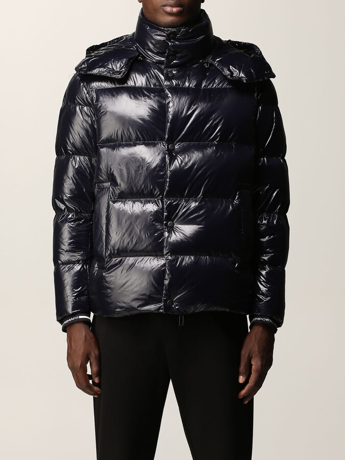 shiny down jacket men's