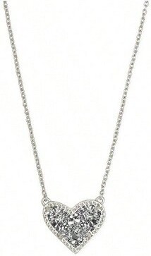 AI'MAGE HeartAdjustableLengthPendantNecklaceforWomen,FashionableandExquisite,SuitableforDailyWearSilverStandard