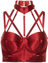 Thumbnail for your product : Bordelle Minerva satin bodice corset bra