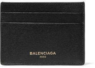 Balenciaga Textured-leather Cardholder - Black