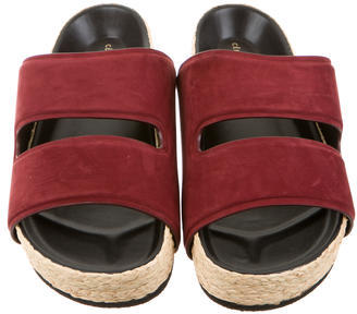Celine Suede Slide Sandals w/ Tags