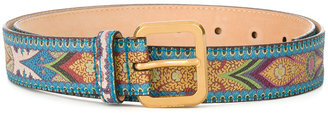 Etro paisley pattern belt