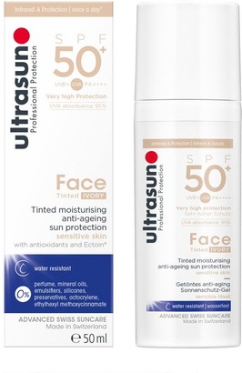 Ultrasun Face Very High Spf50+ Anti-Ageing Tinted Formula 50Ml Ivory