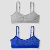 Thumbnail for your product : Hanes Girls' 2-Pack Seamless Foam Bra - Gray