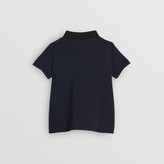 Thumbnail for your product : Burberry Vintage Check Panel Cotton Polo Shirt