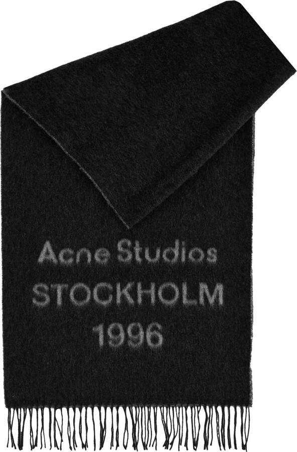 Acne Studios Venus 1996 Logo-intarsia Wool Scarf