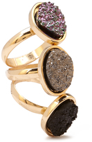 Thumbnail for your product : Forever 21 Faux Geode Ring Set