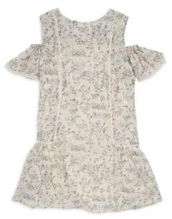 Imoga Toddler's, Little Girl's & Girl's Cold Shoulder Floral Dress