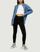 Thumbnail for your product : Topshop Jamie skinny high-rise stretch-denim jeans