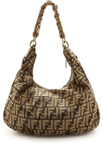 Thumbnail for your product : WGACA What Goes Around Comes Around Fendi Black and Gold Monogram Bag (Previously Owned)