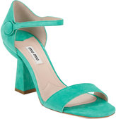 Thumbnail for your product : Miu Miu Ankle-Strap Cone Heel Sandals