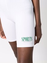 Thumbnail for your product : Sporty & Rich Logo-Print Cycling Shorts