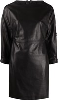 Thumbnail for your product : RED Valentino Fitted Leather Dress